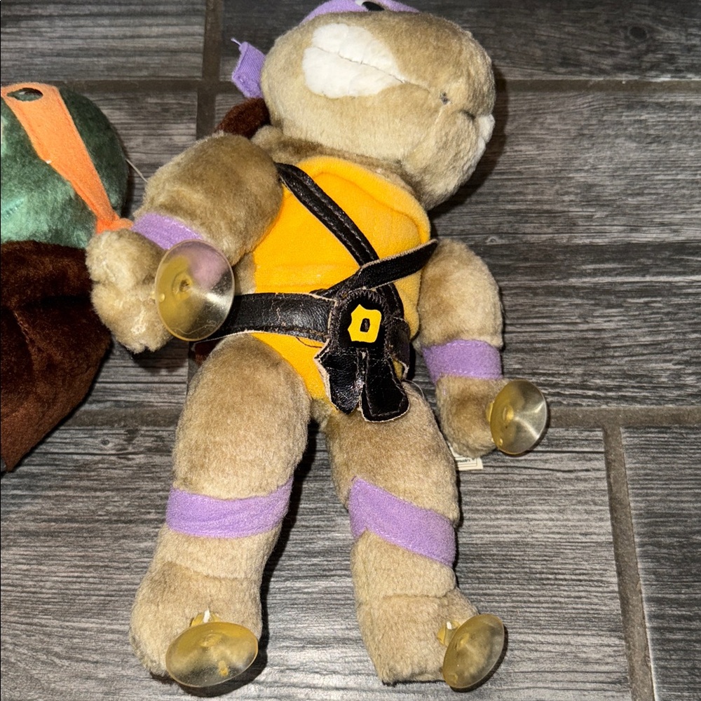 Teenage Mutant Ninja Turtles Plush Set vintage 1989 lot - Picture 2 of 6